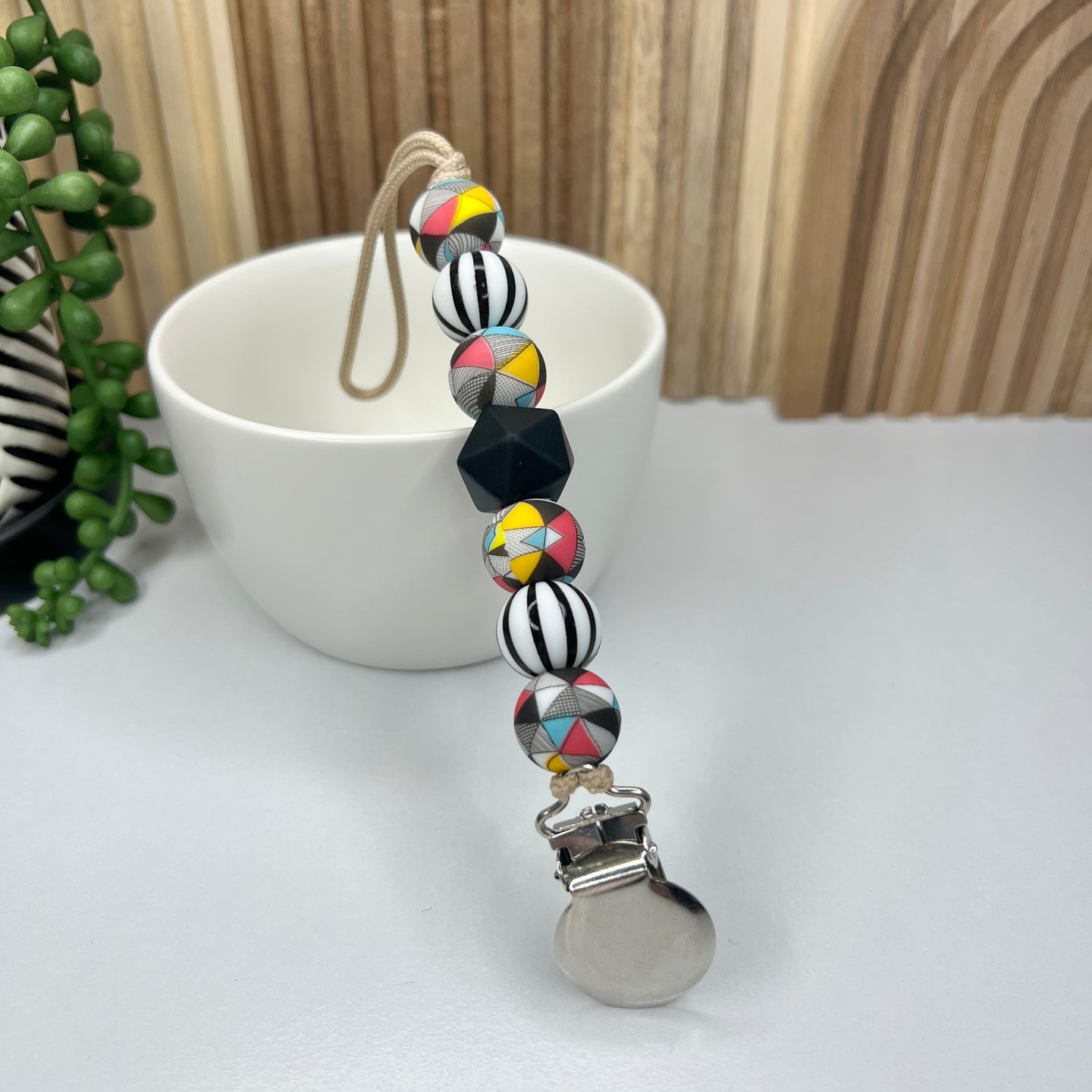 Skeleton Couple Pacifier Clip